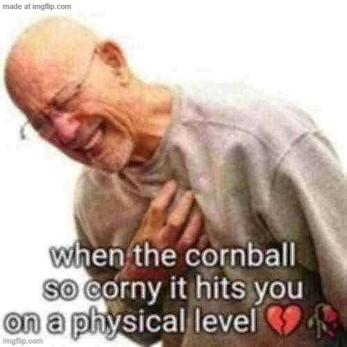 When the cornball so corny | image tagged in when the cornball so corny | made w/ Imgflip meme maker