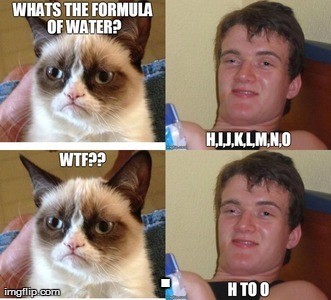 . | image tagged in water,memes,grumpy cat,10 guy | made w/ Imgflip meme maker
