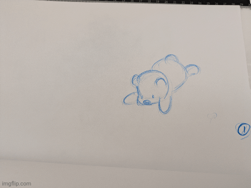 A little bear stumbles | image tagged in gifs,animation | made w/ Imgflip images-to-gif maker