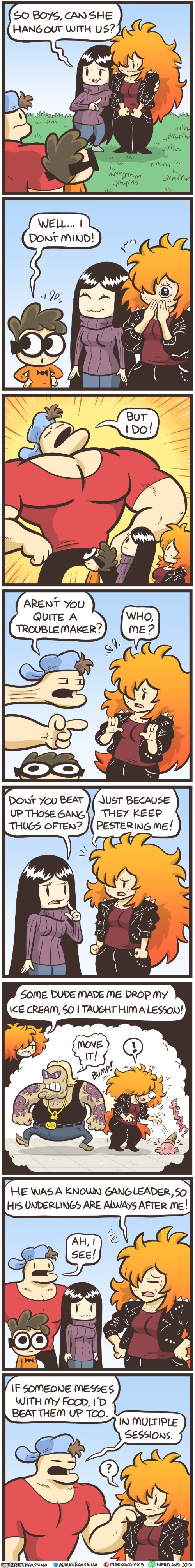 image tagged in nerd,jock,olga,tiger,thug,ice cream | made w/ Imgflip meme maker