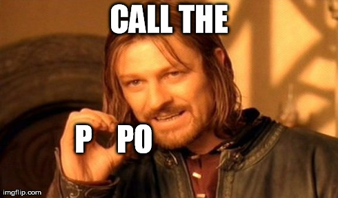 One Does Not Simply Meme | CALL THE P    PO | image tagged in memes,one does not simply | made w/ Imgflip meme maker