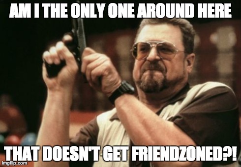 Am I The Only One Around Here Meme | AM I THE ONLY ONE AROUND HERE THAT DOESN'T GET FRIENDZONED?! | image tagged in memes,am i the only one around here | made w/ Imgflip meme maker