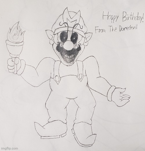 Birthday gifts for Tiss | image tagged in horrorbrew,exe,birthday,drawing | made w/ Imgflip meme maker