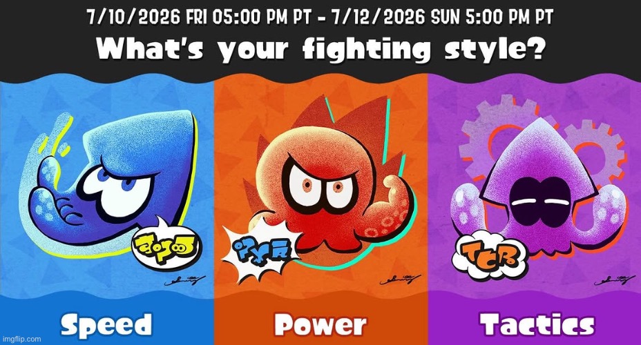 Rise and shine agents! We have a new splatfest coming! | image tagged in splatoon | made w/ Imgflip meme maker