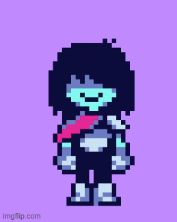 kris smilling :D | image tagged in gifs,deltarune | made w/ Imgflip images-to-gif maker