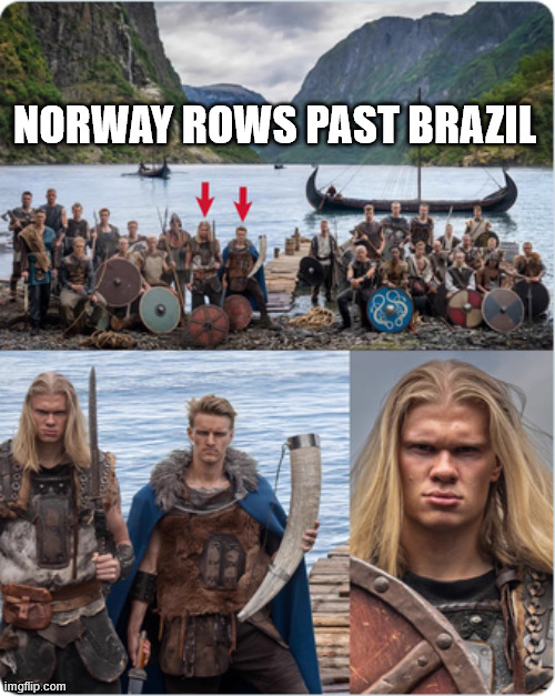 Norway rows past Brazil | made w/ Imgflip meme maker