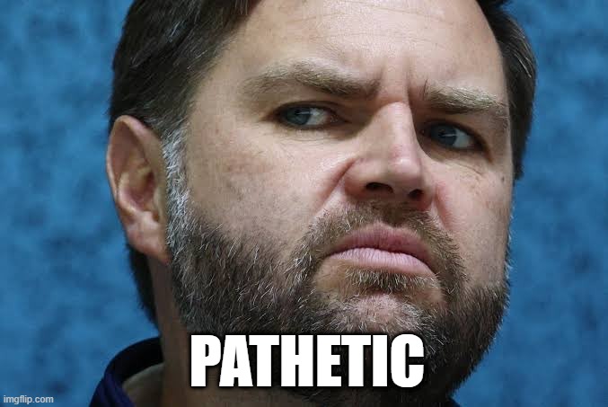 Pathetic | Pathetic | image tagged in pathetic jd vance | made w/ Imgflip meme maker