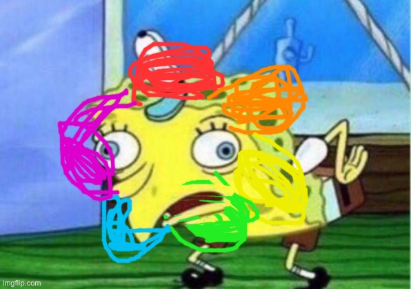 No this is not the Baby first Logo | image tagged in memes,mocking spongebob,rainbow flower,niji | made w/ Imgflip meme maker