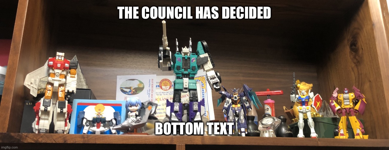 Does this count since Rei is in the meme | The council has decided; Bottom text | image tagged in img_4584 jpeg | made w/ Imgflip meme maker