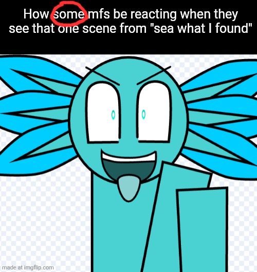Like come on bro | How some mfs be reacting when they see that one scene from "sea what I found" | image tagged in turko no- | made w/ Imgflip meme maker