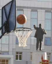 The statue uses telekinesis | image tagged in gifs,what gives people feelings of power,sports | made w/ Imgflip images-to-gif maker