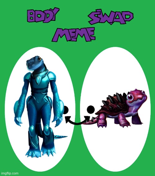 Y'Gythgba and Chompy Picasso are becoming Body Swap! LOL | image tagged in body swap blank meme,tmnt,teenage mutant ninja turtles,body swap,memes,switch bodies | made w/ Imgflip meme maker