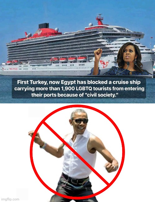 Gay Cruise ship banned again | image tagged in img 4 jpeg,blank white template,barack obama,gay pride,dance | made w/ Imgflip meme maker