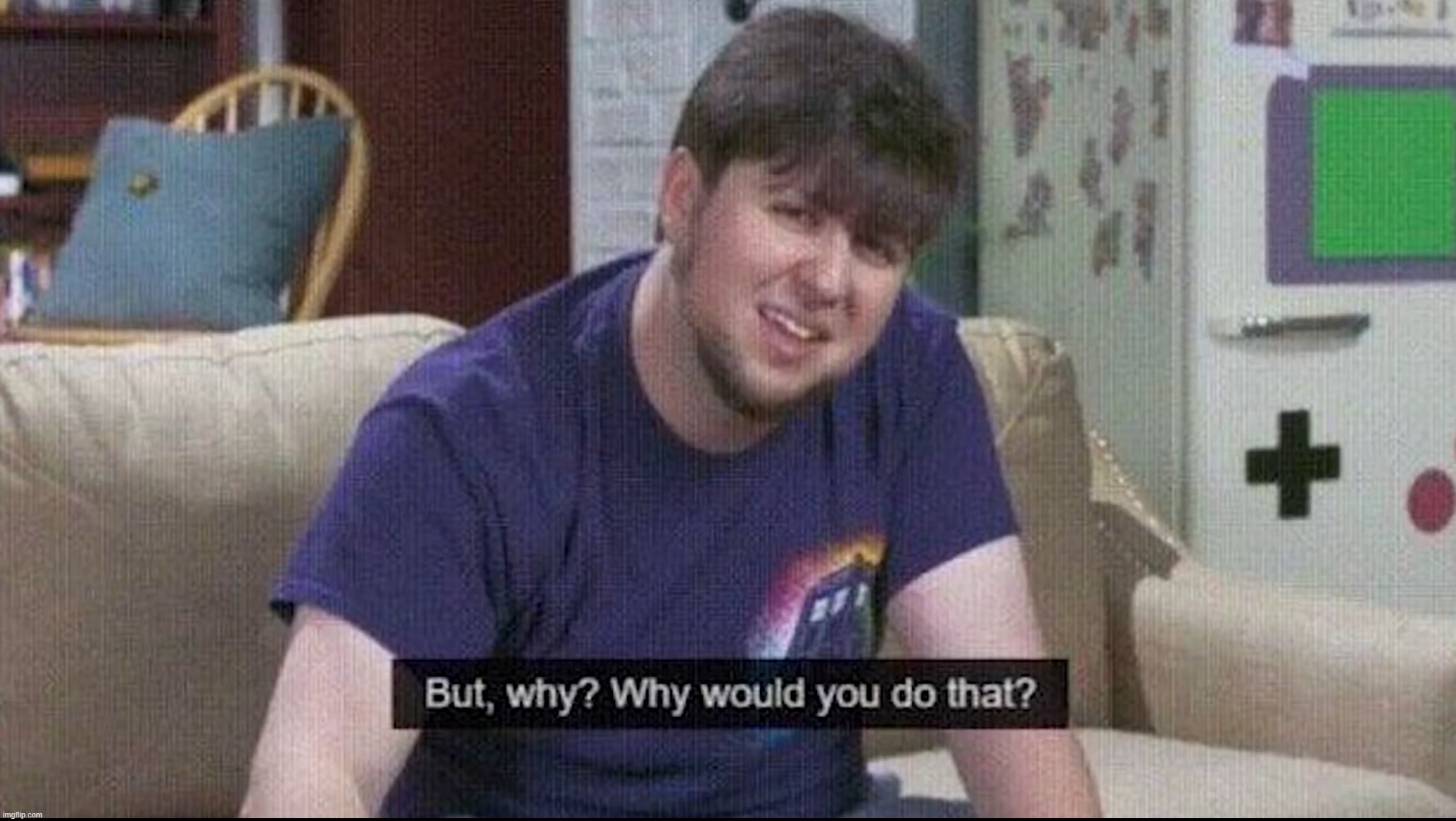 image tagged in but why why would you do that | made w/ Imgflip meme maker