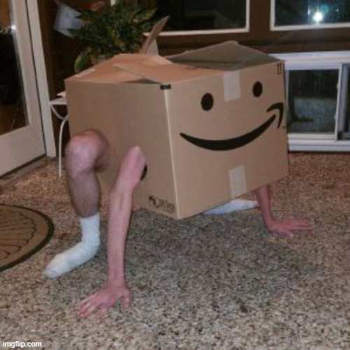 Amazon Box Guy | image tagged in amazon box guy | made w/ Imgflip meme maker