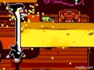 Spamton eats a yellow bar | image tagged in spamton eats a yellow bar | made w/ Imgflip meme maker