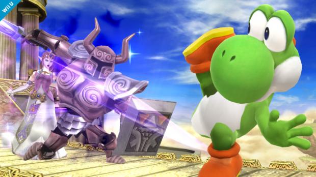 High Quality Zelda's knight killing yoshi Blank Meme Template