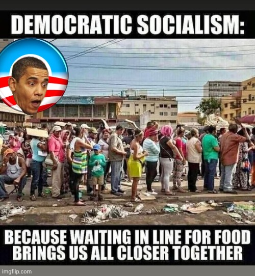 Breadlines and Demorhhoid Socialism | image tagged in img 5 png,democratic socialism,bread,parallel lines | made w/ Imgflip meme maker