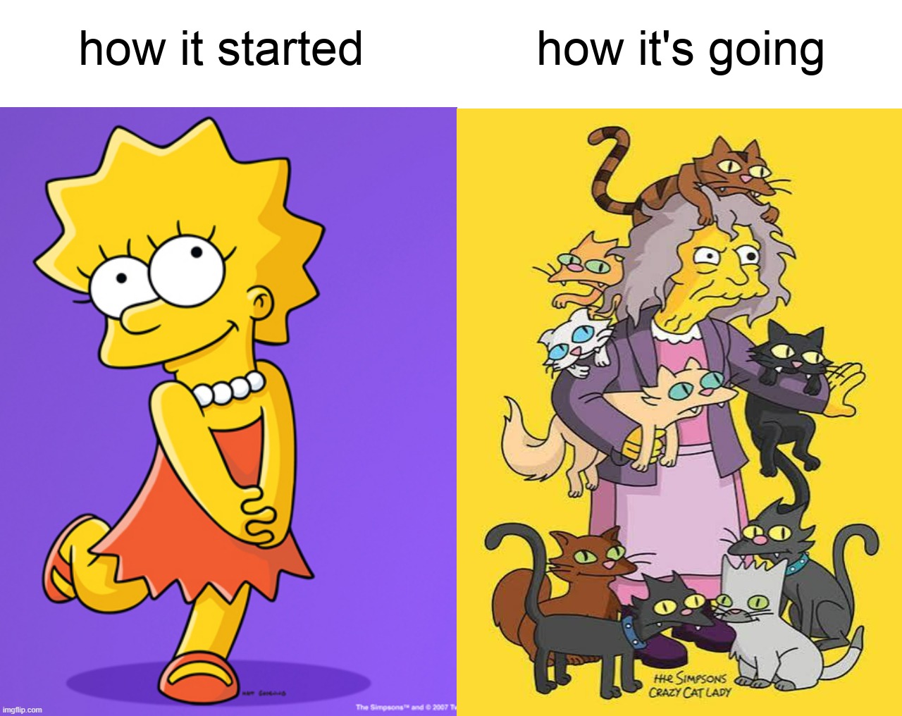 bb | image tagged in how it started vs how it's going | made w/ Imgflip meme maker
