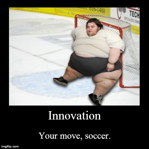 Hockey Goalie | image tagged in funny,demotivationals,sports,hockey,fat | made w/ Imgflip demotivational maker