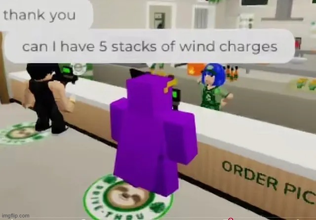NOT MINE ? | image tagged in minecraft,roblox,cafe,youtuber,order,memes | made w/ Imgflip meme maker