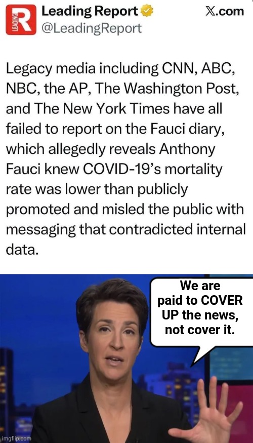 Hoax Media is paid to cover up the news not cover it | We are paid to COVER UP the news, not cover it. | image tagged in img 19 jpeg,madcow guy tellin ya lies,hoax media,cover up | made w/ Imgflip meme maker