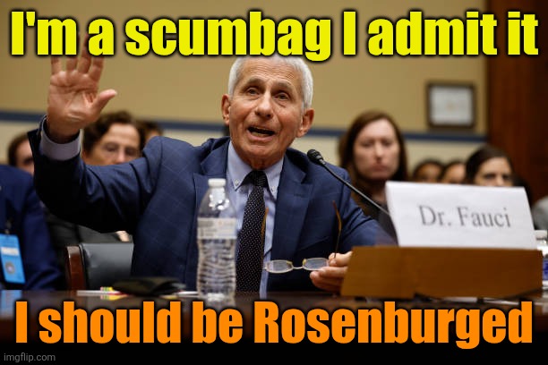 Scumbag | I'm a scumbag I admit it; I should be Rosenburged | image tagged in covid-19 | made w/ Imgflip meme maker