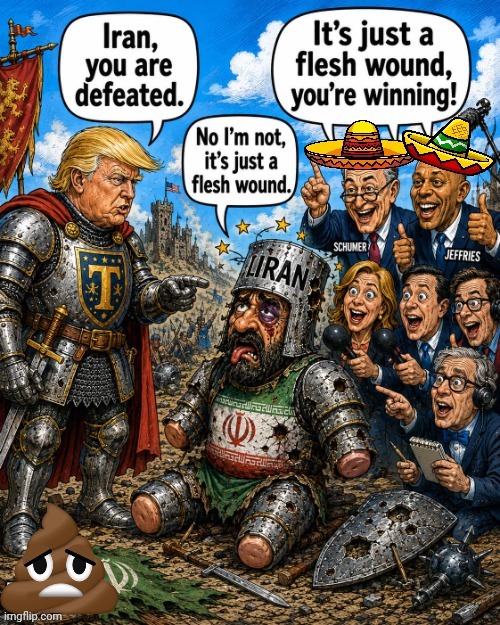 Iran War black knight | image tagged in iran war black knight | made w/ Imgflip meme maker