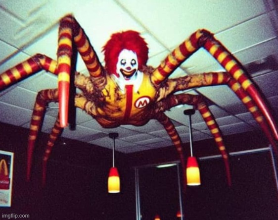 mcdonalds spider | image tagged in spider | made w/ Imgflip meme maker