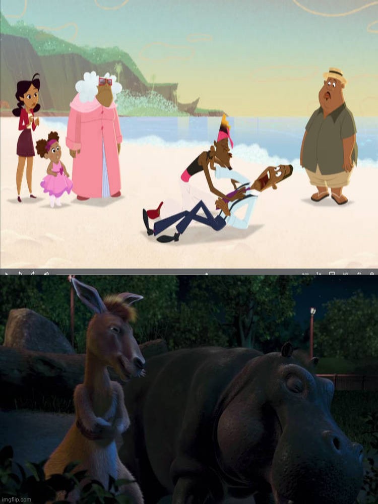 Duke and Eze laugh at Who Laugh at Uncle Bobby Mouth To Mouth At Oscar | image tagged in duke and eze laugh at what,deviantart,the wild,disney channel,disney,disney plus | made w/ Imgflip meme maker