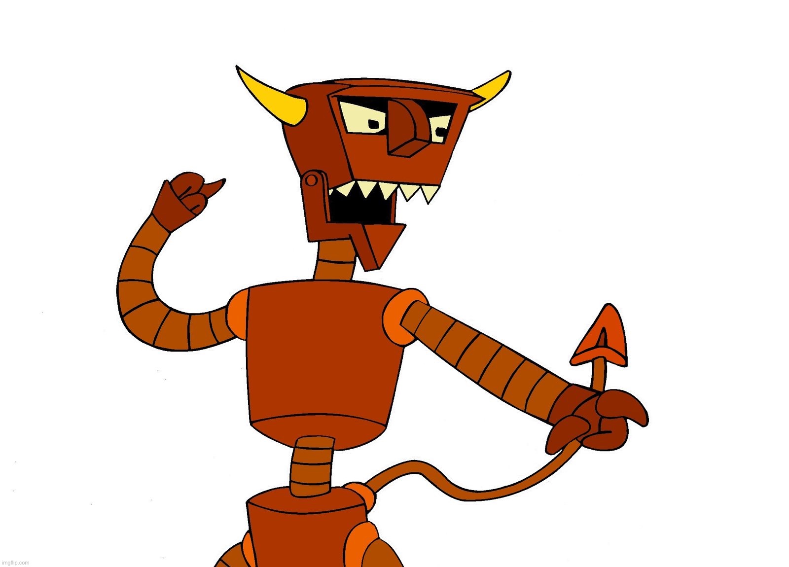 robot devil | image tagged in robot devil | made w/ Imgflip meme maker
