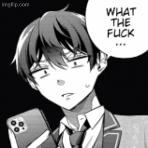 Masachika-Kuze wtf... | image tagged in gifs,masachika,kuze,roshidere,what the fuck,msachika-kuze | made w/ Imgflip images-to-gif maker