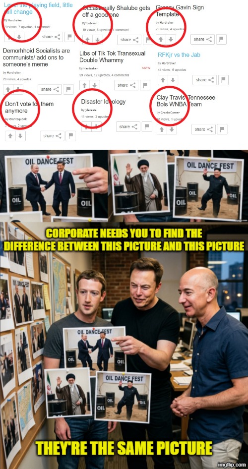 They're the same picture | image tagged in they're the same picture,they are the same picture,trolls,imgflip trolls,ai slop,alt using trolls | made w/ Imgflip meme maker