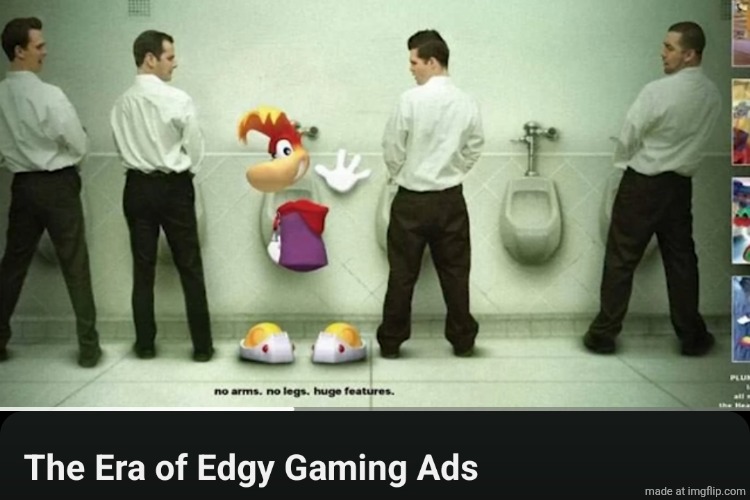 Oh my gosh! It's the meme! | image tagged in rayman | made w/ Imgflip meme maker