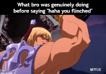 gifs meme - Bro Took the Fake Punch Personally