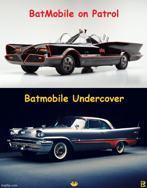 batmobile vs batmobile | image tagged in batmobile | made w/ Imgflip meme maker