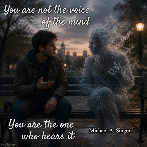 You have a Mind’s Eye….   What else? | You are not the voice
of the mind; Marko; Michael A. Singer; You are the one
who hears it | image tagged in memes,a mind is a terrible thing to waste | made w/ Imgflip meme maker