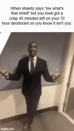 man in suit reaction - When Confidence Enters With Open Arms