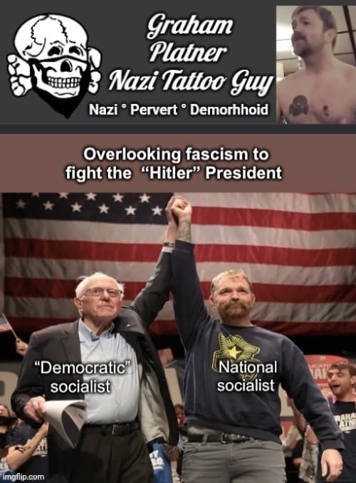 Graham Platner and Breadline Bernie | image tagged in graham platner and breadline bernie | made w/ Imgflip meme maker