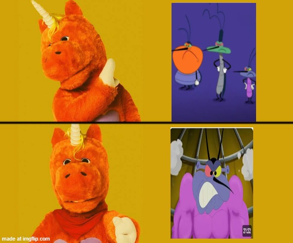 THEY GOT BOOTLEG BARNEY AKA BUDDY | image tagged in they got bootleg barney aka buddy | made w/ Imgflip meme maker
