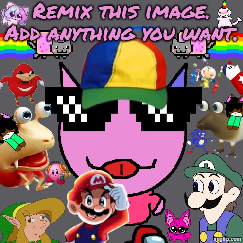 Remix This Image. | Remix this image. Add anything you want. | image tagged in memes,vroby,remix | made w/ Imgflip meme maker
