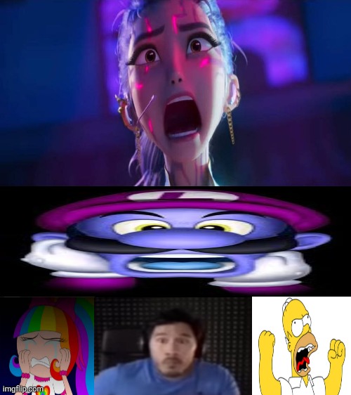 WEGA.exe | image tagged in who reacts to rumi's rage,wega,kpop demon hunters,deviantart,ra1nbowk1tty101,homer simpson | made w/ Imgflip meme maker