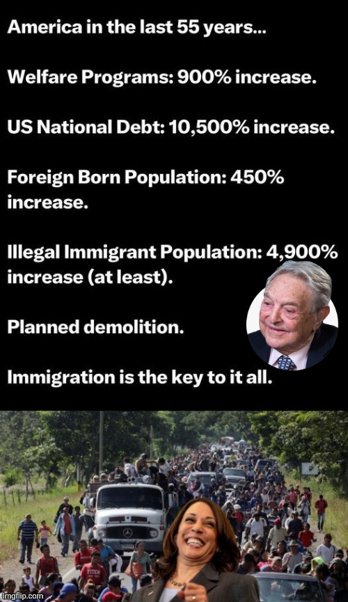 This was done on purpose by Soros' puppets | image tagged in img 50 jpeg,hobama illegals caravan,soros | made w/ Imgflip meme maker