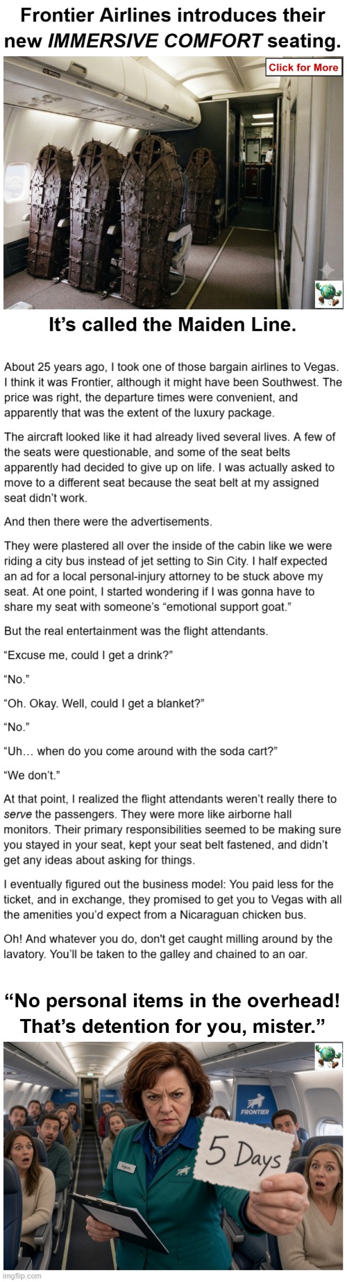How is Frontier Airlines so cheap? | image tagged in airlines,cheap,experience,flying | made w/ Imgflip meme maker