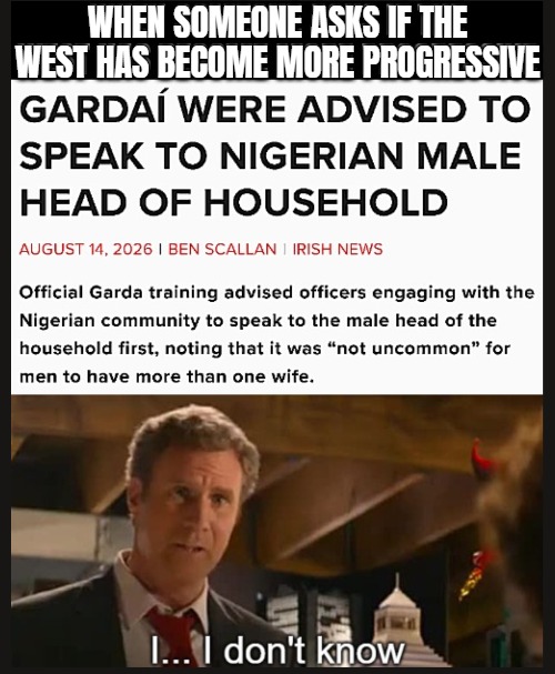 Word "Islam" means "Submission". Wokeness does too... | When someone asks if the west has become more Progressive | image tagged in will ferrell lego movie,progressive,politics,woke,irony | made w/ Imgflip meme maker