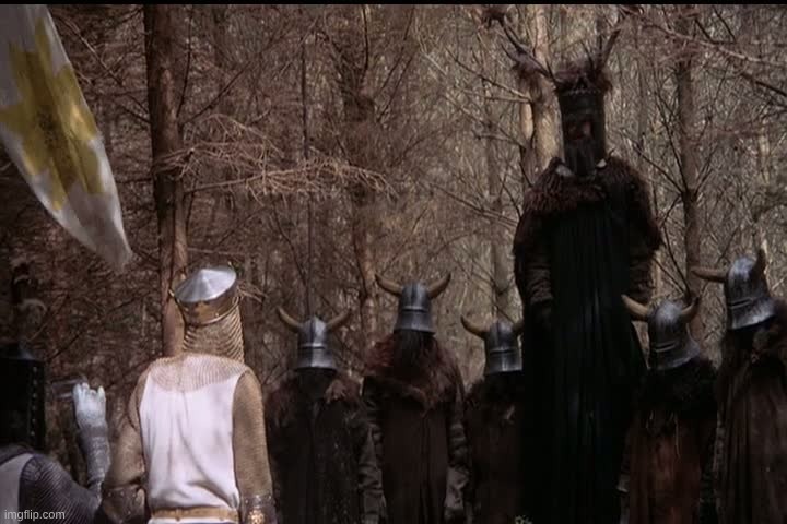 Knights Who Say Ni | image tagged in knights who say ni | made w/ Imgflip meme maker