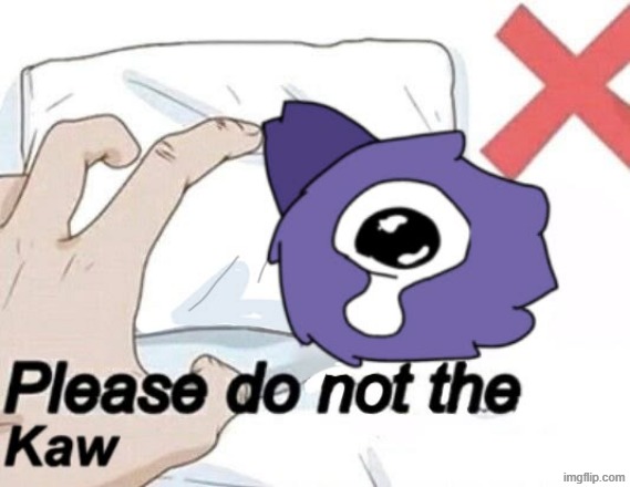 please do not the kaw | image tagged in kawkaw,ch 5 | made w/ Imgflip meme maker