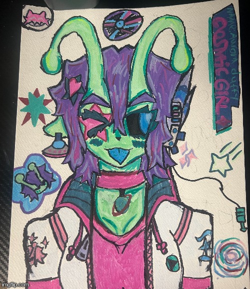 hello drawing stream, this is my first time here so here's a drawing of a oc I did a while back, hope you guys like it | image tagged in drawing,oc | made w/ Imgflip meme maker