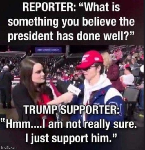 duhhh i dunno | image tagged in abc jpg,trump,maga | made w/ Imgflip meme maker