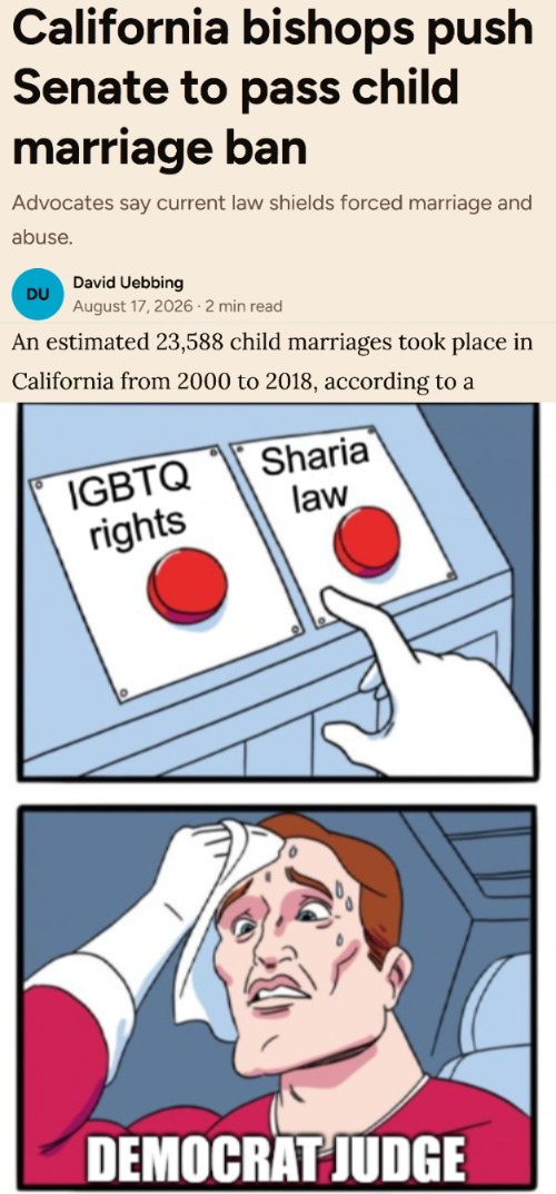 image tagged in two buttons,politics,lgbtq,islam,sharia | made w/ Imgflip meme maker